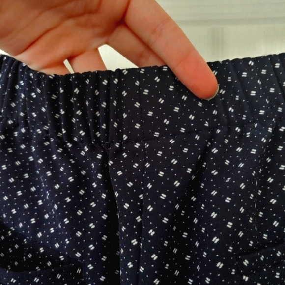 J. Crew Easy Pant navy blue foulard print - Picture 11 of 11